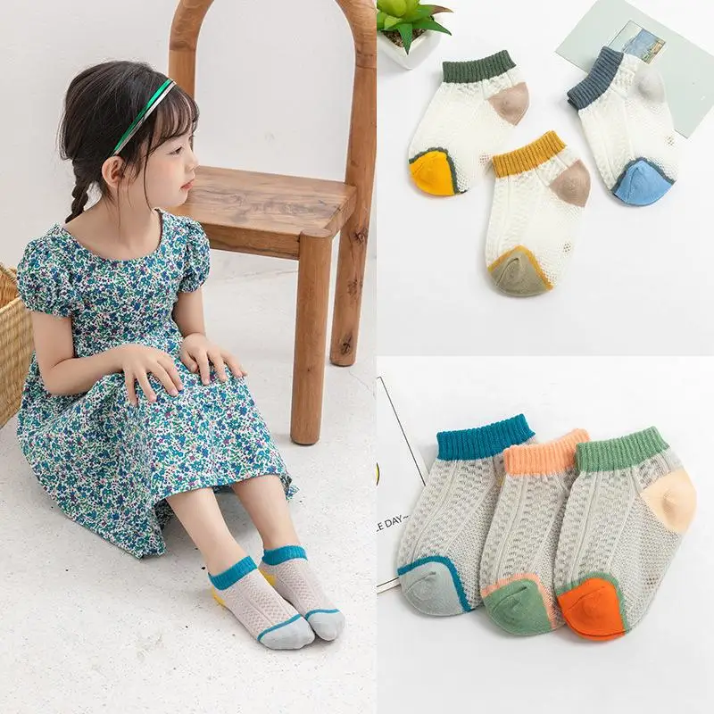 3 Pairs/lot Summer Cotton Socks for Children Socks Mesh Breathable Spring No-show Low Cut Socks Boys Girls Boat Socks
3 Pairs/lot Summer Cotton Socks for Children Socks Mesh Breathable Spring No-show Low Cut Socks Boys Girls Boat Socks