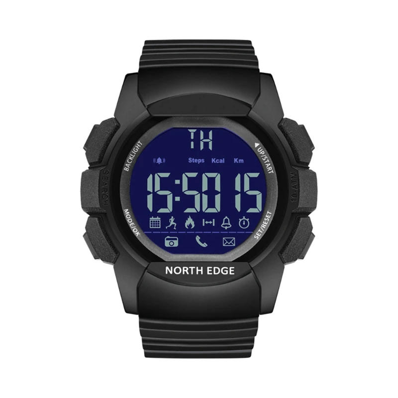 North Edge Sport Watch Pedometer, Calories, Distance, Alarm Stopwatch, Call/Message Reminder Digital Sports Watch
North Edge Sport Watch Pedometer, Calories, Distance, Alarm Stopwatch, Call/Message Reminder Digital Sports Watch