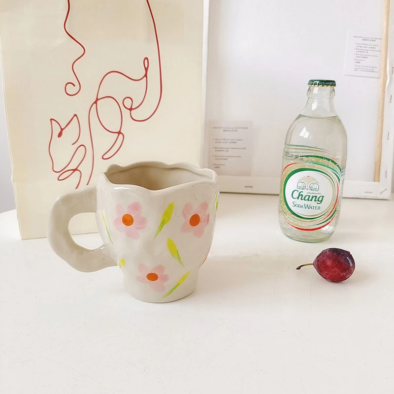 Nordic White Flower Ceramic Coffee Cup Kitchen Milk Tea Drinkware Breakfast Cup Porcelain Vintage Couple Gifts Cute Mug
Nordic White Flower Ceramic Coffee Cup Kitchen Milk Tea Drinkware Breakfast Cup Porcelain Vintage Couple Gifts Cute Mug