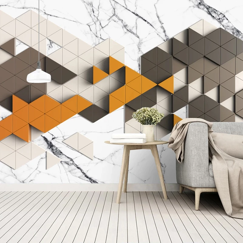 Custom 3D Photo Wallpaper Modern Interior Design 3D Mural Triangle Geometric Marble Creative Living Room TV Background Wall Art
Custom 3D Photo Wallpaper Modern Interior Design 3D Mural Triangle Geometric Marble Creative Living Room TV Background Wall Art