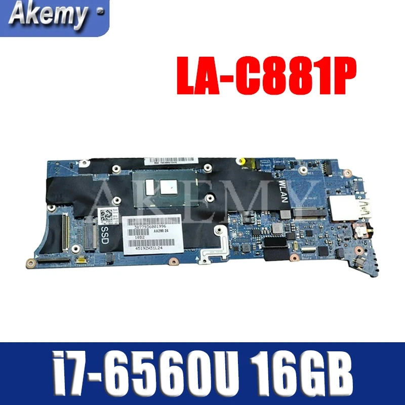 For DELL XPS 13 9350 Laptop motherboard H67KH i7-6560U CPU 16GB RAM LA-C881P H67KH 0H67KH CN-0H67KH
For DELL XPS 13 9350 Laptop motherboard H67KH i7-6560U CPU 16GB RAM LA-C881P H67KH 0H67KH CN-0H67KH