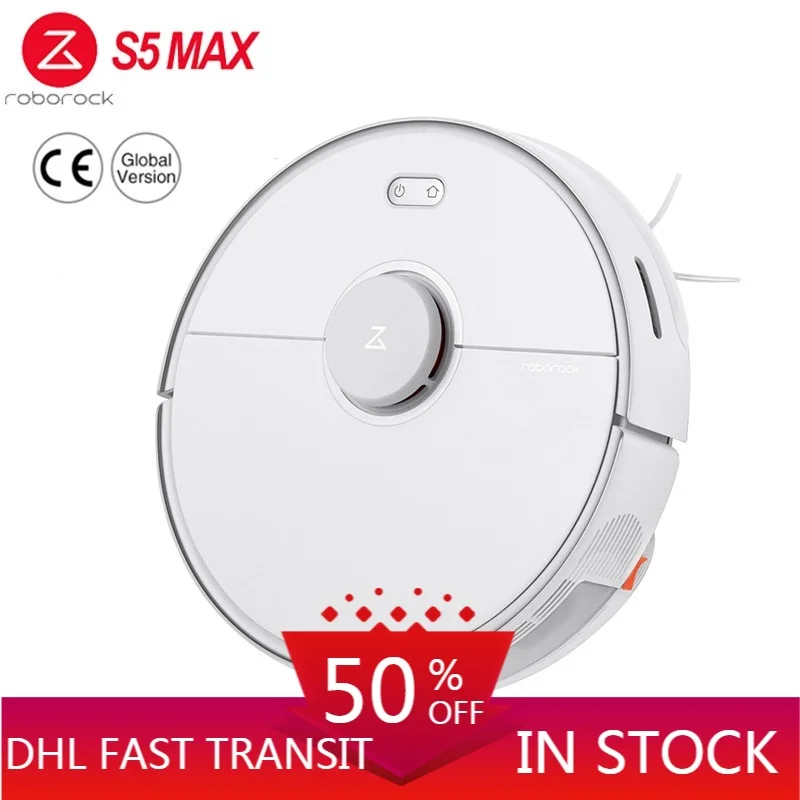 2020 Global Version Roborock S5 Max Robot Laser Navigation Vacuum Cleaner AI Recharge APP WIFI Control Automatic Sweep Sterilize
2020 Global Version Roborock S5 Max Robot Laser Navigation Vacuum Cleaner AI Recharge APP WIFI Control Automatic Sweep Sterilize