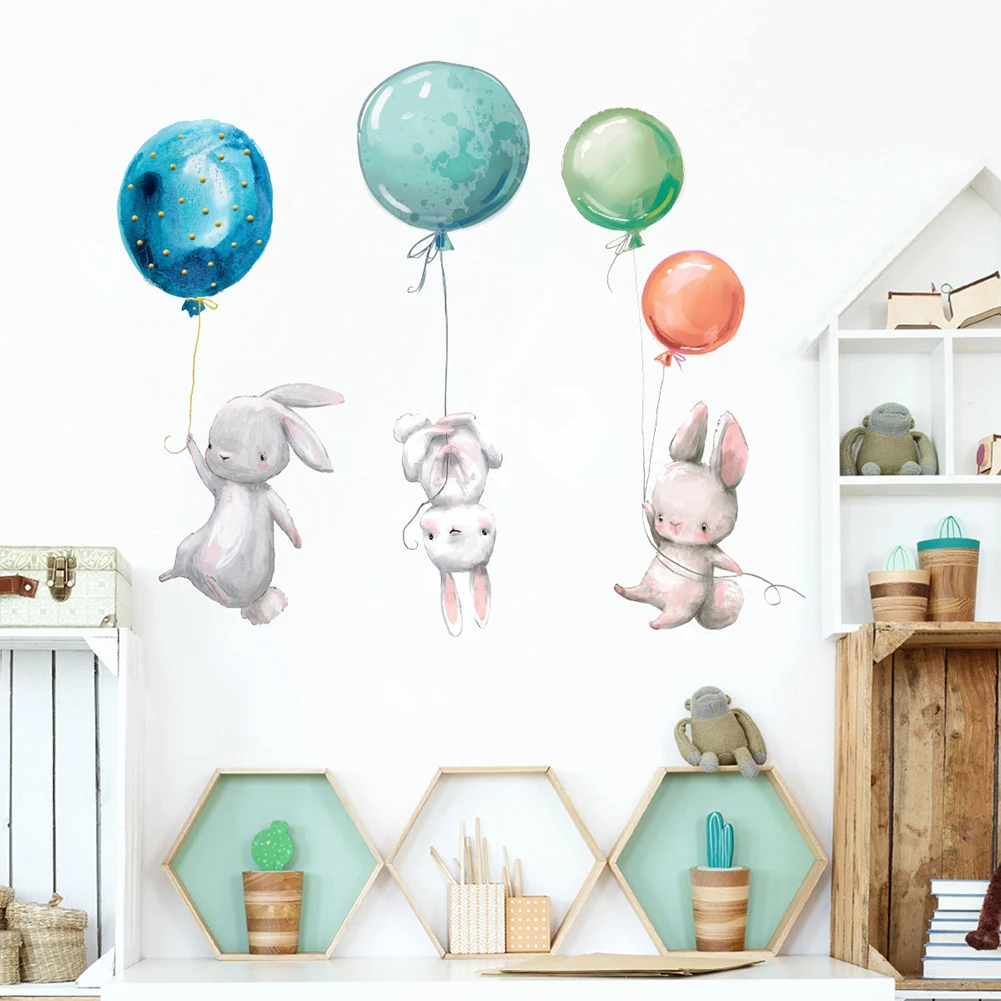Rabbits and Balloons Wall Stickers Wall Decals PVC Waterproof Adhesive Wall Decor for Living Room Bedroom Home Decor
Rabbits and Balloons Wall Stickers Wall Decals PVC Waterproof Adhesive Wall Decor for Living Room Bedroom Home Decor