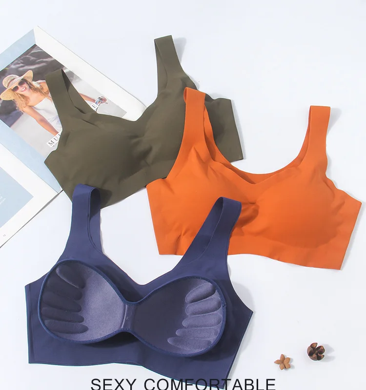 Linbaiway Sexy Women Bra Underwear Ice Silk Sports Bras Bralette Seamless Padded Lingerie Fitness Sports Chest Tops Brassiere
Linbaiway Sexy Women Bra Underwear Ice Silk Sports Bras Bralette Seamless Padded Lingerie Fitness Sports Chest Tops Brassiere