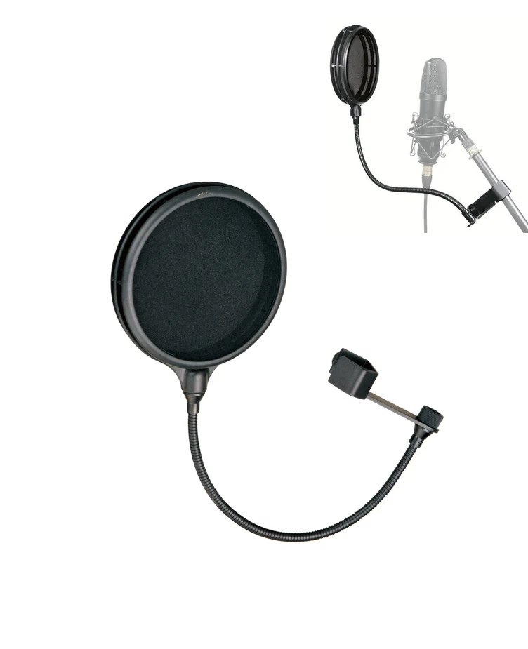 Alctron PF04 high quality microphone pop filter Mic Windshield with two individual layers professional for studio recording
Alctron PF04 high quality microphone pop filter Mic Windshield with two individual layers professional for studio recording