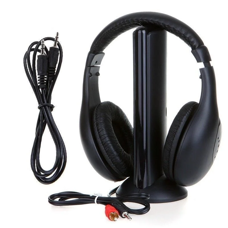 5-in-1 Wireless Headset TV Headset Computer Game RF Wireless Headset Wireless Headset Stereo Headphone for IPod MP3 FM TV PC
5-in-1 Wireless Headset TV Headset Computer Game RF Wireless Headset Wireless Headset Stereo Headphone for IPod MP3 FM TV PC