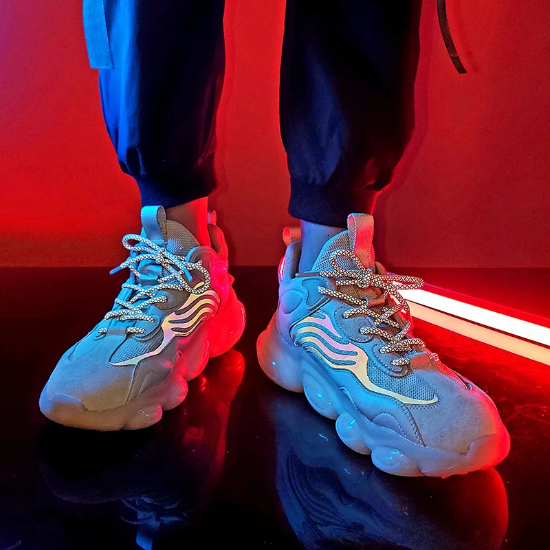 New Chunky Casual Running Shoes Men Quality Reflective Sport Shoes Outdoor Breathable Mesh Women Sneaker Male Chaussure Hommer
New Chunky Casual Running Shoes Men Quality Reflective Sport Shoes Outdoor Breathable Mesh Women Sneaker Male Chaussure Hommer