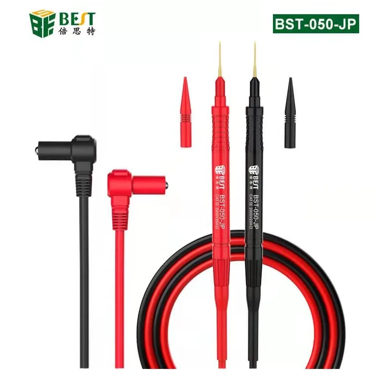 

Super Conducting Thin Point Lead Multimeter Lead Wire Extra Sharp Steel Needle BST-050-JP 20A High Current