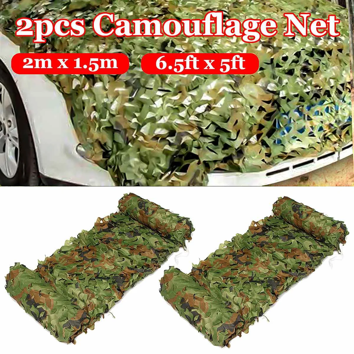 Woodland Camo Netting Camouflage Net Privacy Protection Mesh Car Covers Army Jungle Tent Shade Camping Sun Shelter 2mx1.5m
Woodland Camo Netting Camouflage Net Privacy Protection Mesh Car Covers Army Jungle Tent Shade Camping Sun Shelter 2mx1.5m
