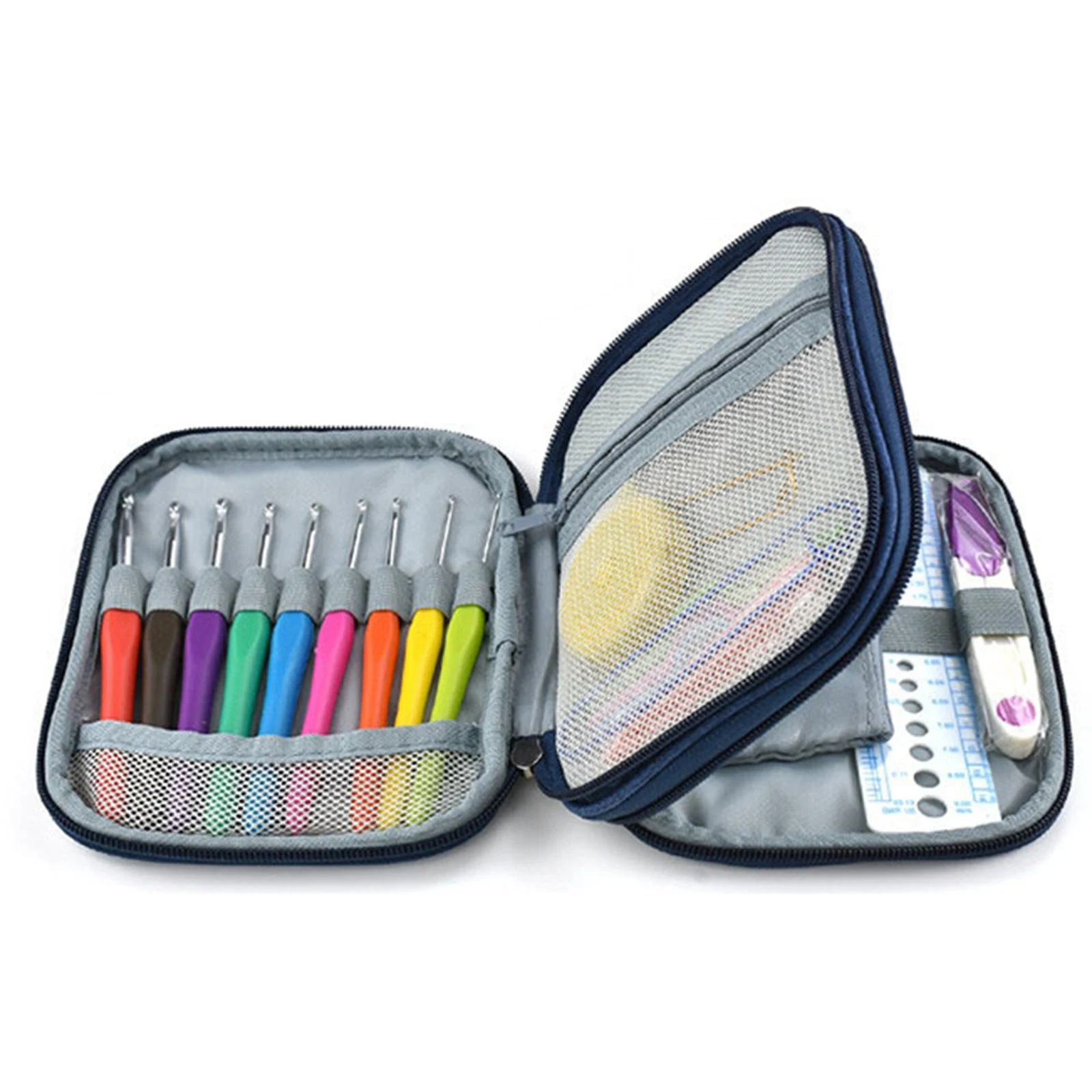 45x Crochet Hooks Set Soft Grip Handles with Case for Extreme Comfort Knit Needles 2-6mm Knitting Accessories Crochet Hooks Kit
45x Crochet Hooks Set Soft Grip Handles with Case for Extreme Comfort Knit Needles 2-6mm Knitting Accessories Crochet Hooks Kit