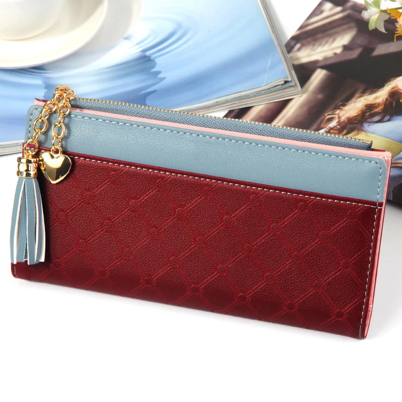 NO.ONEPAUL 2020 New Ladies long wallet multi-card button clasp purse women zipper mobile phone bag tassel wallet
NO.ONEPAUL 2020 New Ladies long wallet multi-card button clasp purse women zipper mobile phone bag tassel wallet