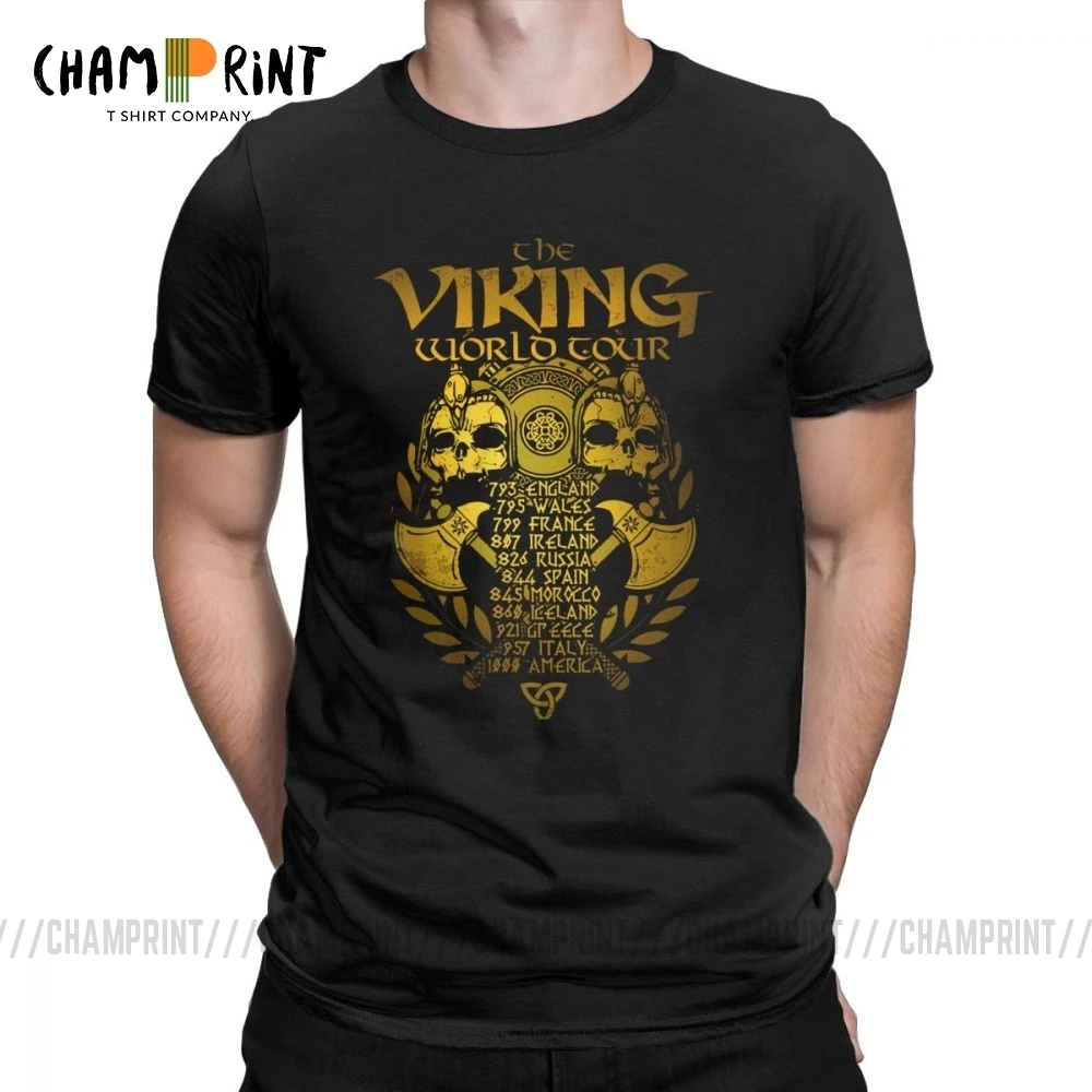Мужские футболки Vikings New Golden Legends Valhalla, Винтажная футболка из чистого хлопка, футболка с коротким рукавом, классические топы с круглым воротн...
Мужские футболки Vikings New Golden Legends Valhalla, Винтажная футболка из чистого хлопка, футболка с коротким рукавом, классические топы с круглым воротн...