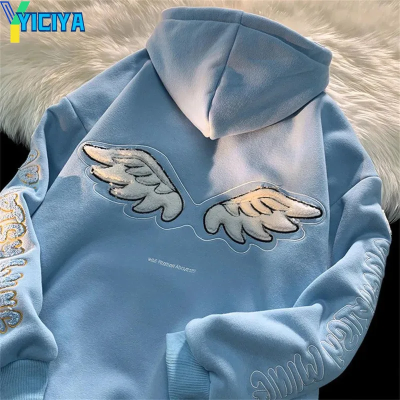 Punk Goth Wing Letter Print Hoodies Sweatshirt Fashion Streetwear Oversized Long Sleeve Tops Y2K Aesthetic Clothes For Woman
Punk Goth Wing Letter Print Hoodies Sweatshirt Fashion Streetwear Oversized Long Sleeve Tops Y2K Aesthetic Clothes For Woman