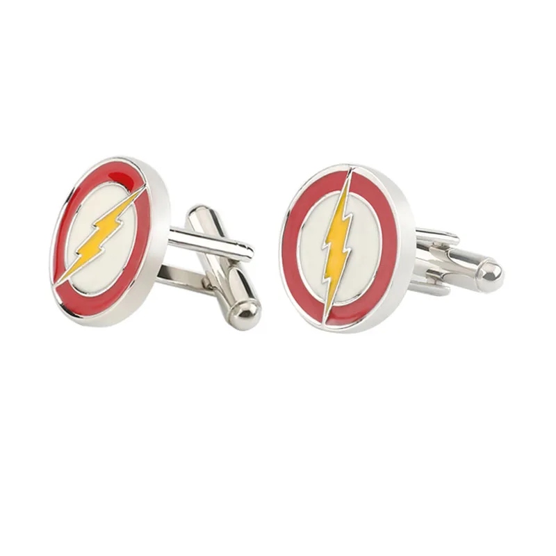 Classic Superhero Design Flash Cufflinks Cartoon Characters Red Color Cuff Links Epoxy Cufflinks for Male Shirts Gift
Classic Superhero Design Flash Cufflinks Cartoon Characters Red Color Cuff Links Epoxy Cufflinks for Male Shirts Gift