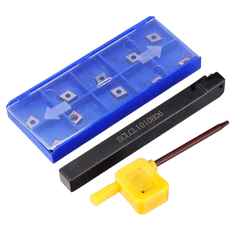 SCLCL1010H06 Turning Tool Lathe Tool +DCMT CCMT Carbide Insert with 10pcs Wrenches CCMT0602 Carbide Inserts Spanner Machine Tool
SCLCL1010H06 Turning Tool Lathe Tool +DCMT CCMT Carbide Insert with 10pcs Wrenches CCMT0602 Carbide Inserts Spanner Machine Tool
