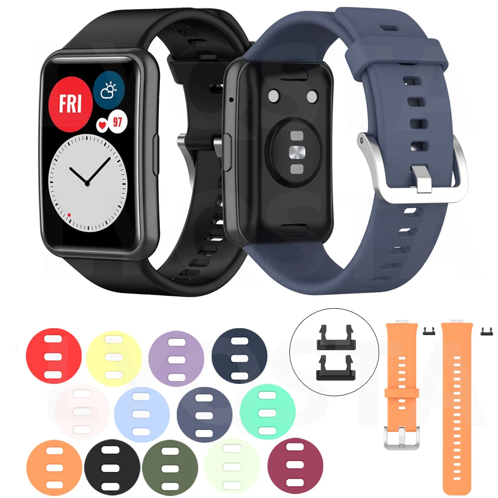 Soft Silicone Strap For Huawei Watch Fit Smart Watches Sport Waterproof Wrist Band Bracelet Accessories For Huawei Fit watchband
Soft Silicone Strap For Huawei Watch Fit Smart Watches Sport Waterproof Wrist Band Bracelet Accessories For Huawei Fit watchband