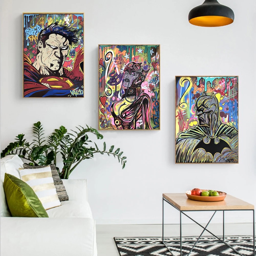 Disney Marvel Superhero Hulk Graffiti Painting Canvas Wall Art Posters Captain America Graffiti Picture Living Room Home Decor
Disney Marvel Superhero Hulk Graffiti Painting Canvas Wall Art Posters Captain America Graffiti Picture Living Room Home Decor