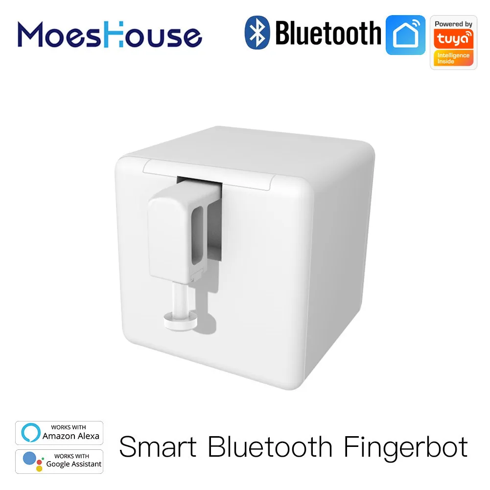 MoesHouse Tuya Smart Bluetooth Switch Fingerbot Button Pusher Smart Life App Voice Control via Alexa Google Assistant
MoesHouse Tuya Smart Bluetooth Switch Fingerbot Button Pusher Smart Life App Voice Control via Alexa Google Assistant