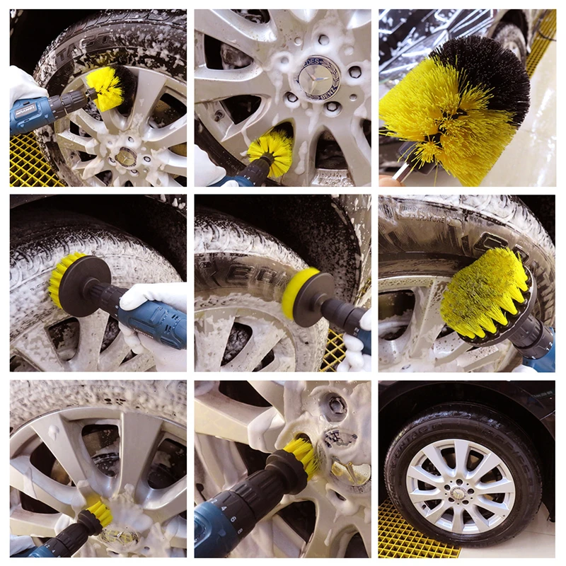 Electric Drill Brush 5 Sets Of Electric Nylon Hexagonal Yellow Cleaning Brush Polishing Sponge Pad Combination Set For Car Wash
Electric Drill Brush 5 Sets Of Electric Nylon Hexagonal Yellow Cleaning Brush Polishing Sponge Pad Combination Set For Car Wash