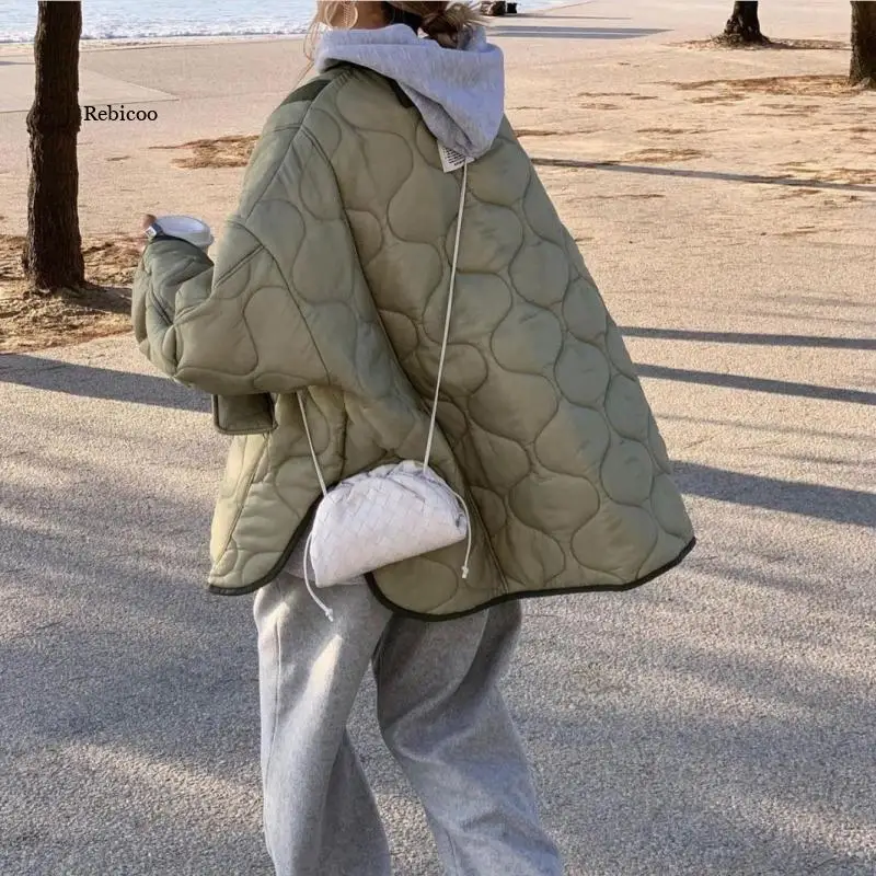 2021 Autumn Winter Women's Loose Jackets Thin Parka Oversize Coats Round Neck Outwear Female Coats Long Sleeve Cotton Clothing
2021 Autumn Winter Women's Loose Jackets Thin Parka Oversize Coats Round Neck Outwear Female Coats Long Sleeve Cotton Clothing
