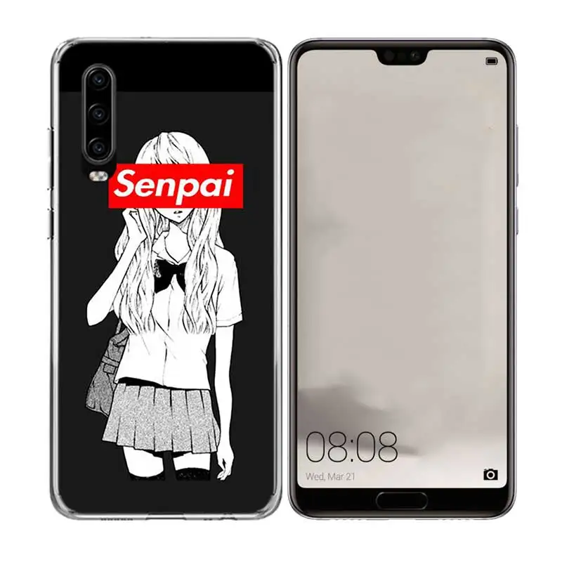 Мягкий силиконовый чехол Sugoi Senpai Anime Waifu для Huawei P40 P30 P20 P10 lite Mate 10 20 Pro телефона |