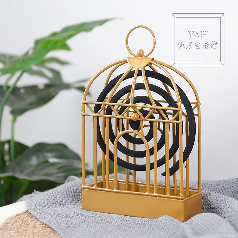Nordic Simple Wind Iron Birdcage Mosquito Incense Rack Creative Home Summer God Mosquito Incense Plate Bedroom Tabletop Pieces
Nordic Simple Wind Iron Birdcage Mosquito Incense Rack Creative Home Summer God Mosquito Incense Plate Bedroom Tabletop Pieces