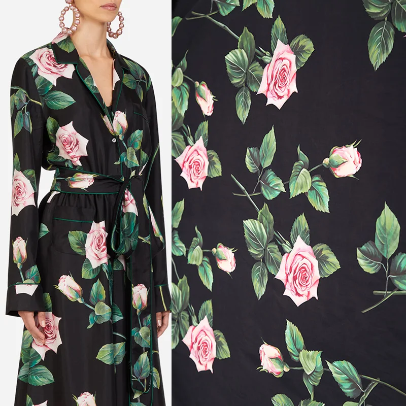100x148cm Imitate Silk Satin Digital Printing Rose Clothing Handmade Cloth For Woman Dress Blouse Pajamas Sleepwear DIY Sewing
100x148cm Imitate Silk Satin Digital Printing Rose Clothing Handmade Cloth For Woman Dress Blouse Pajamas Sleepwear DIY Sewing