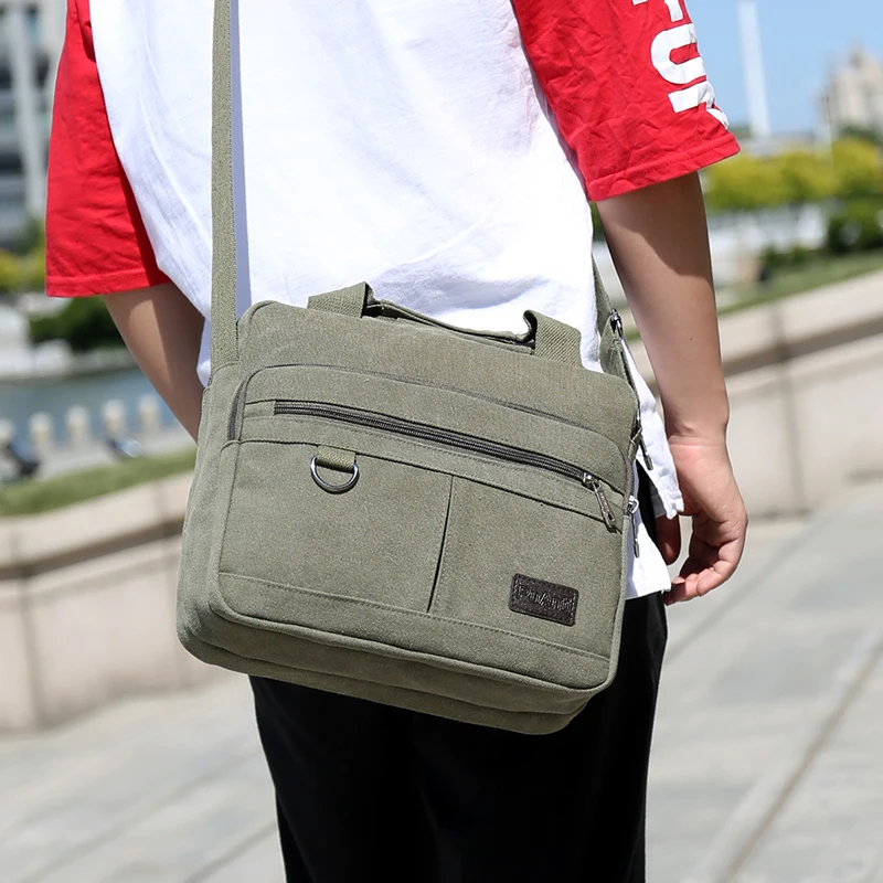 Men Casual Canvas Crossbody Bag for School Durable Messenger Bags Light Shopping Travel Shoulder Bags
Men Casual Canvas Crossbody Bag for School Durable Messenger Bags Light Shopping Travel Shoulder Bags