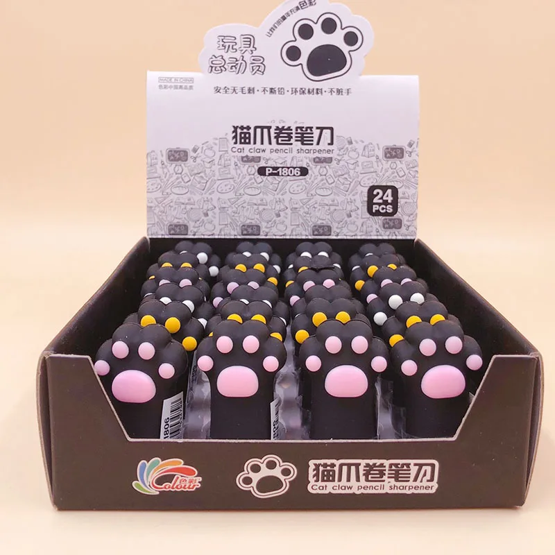 24 pcs/lot Creative Cat Paw Pencil Sharpener Cute Mini hand mechanical Cutter Knife stationery gift school supplies
24 pcs/lot Creative Cat Paw Pencil Sharpener Cute Mini hand mechanical Cutter Knife stationery gift school supplies