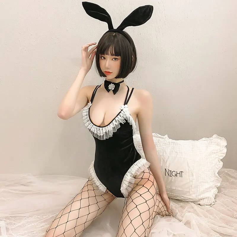 Cute Anime Bunny Girl Cosplay Costume Halloween Women Rose Pink Velvet Sexy Jumpsuit Erotic Roleplay Kawaii Lingerie For Couple
Cute Anime Bunny Girl Cosplay Costume Halloween Women Rose Pink Velvet Sexy Jumpsuit Erotic Roleplay Kawaii Lingerie For Couple