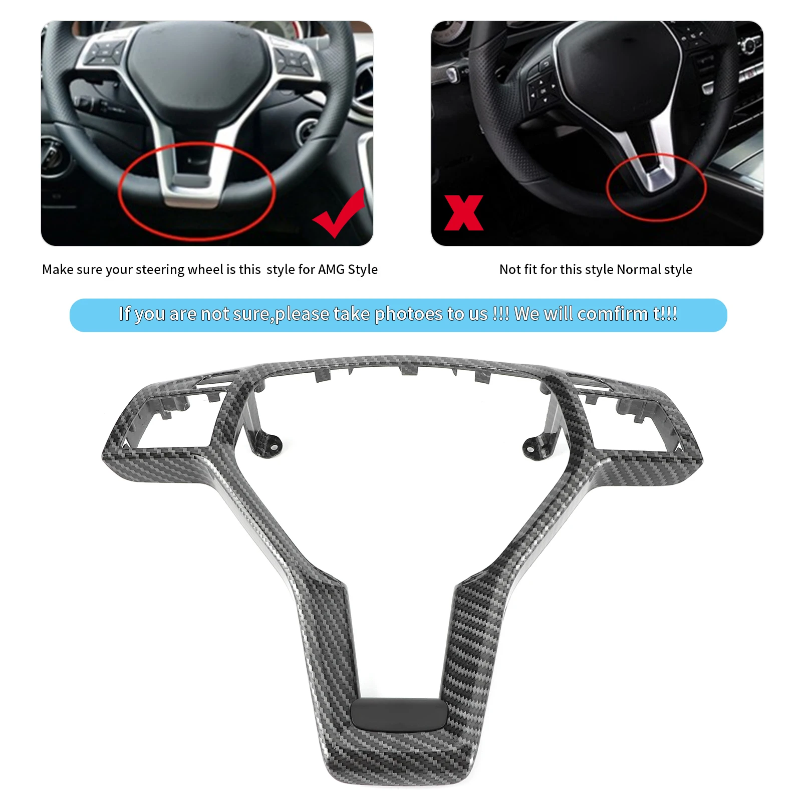 Отделка рулевого колеса AMG из углеродного волокна, сменная Крышка для Mercedes C E CLA CLASS 2012-2014
Отделка рулевого колеса AMG из углеродного волокна, сменная Крышка для Mercedes C E CLA CLASS 2012-2014
