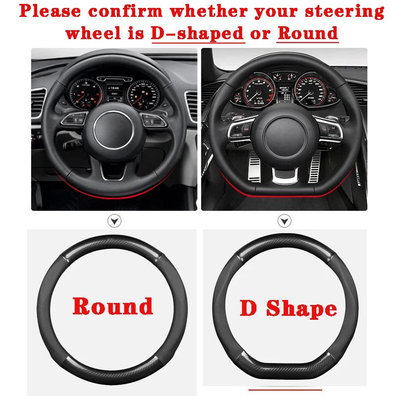 Carbon Fiber Steering Wheel Cover 38cm for BMW All Models 1 2 3 4 5 6 7 Series Auto Interior Accessories Car assessoires
Carbon Fiber Steering Wheel Cover 38cm for BMW All Models 1 2 3 4 5 6 7 Series Auto Interior Accessories Car assessoires