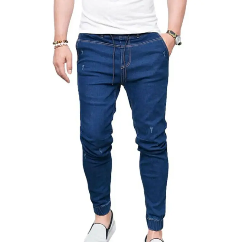Mens Solid Jeans Elastic Waist Denim Long Pants Fashion Slim Fit Casual Shopping Wear For Man Solid Drawstring Pockets Trousers
Mens Solid Jeans Elastic Waist Denim Long Pants Fashion Slim Fit Casual Shopping Wear For Man Solid Drawstring Pockets Trousers