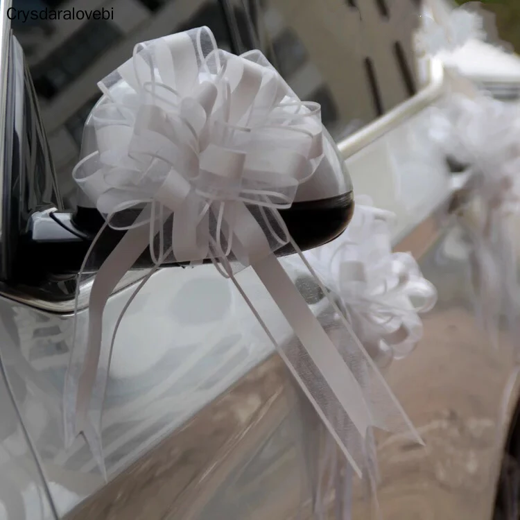 20pcs Solid Color White / Gold Beautiful 65mm Large Pull Bow Ribbon for Bouquet Flower Gift Packing Wedding Car Party Decoration
20pcs Solid Color White / Gold Beautiful 65mm Large Pull Bow Ribbon for Bouquet Flower Gift Packing Wedding Car Party Decoration