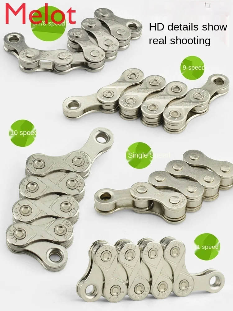 Bicycle Mountain Highway Folding Bicycle Chain 7 Speed Change Accessories 8 9 10 21 24 27 Speed Chain
Bicycle Mountain Highway Folding Bicycle Chain 7 Speed Change Accessories 8 9 10 21 24 27 Speed Chain