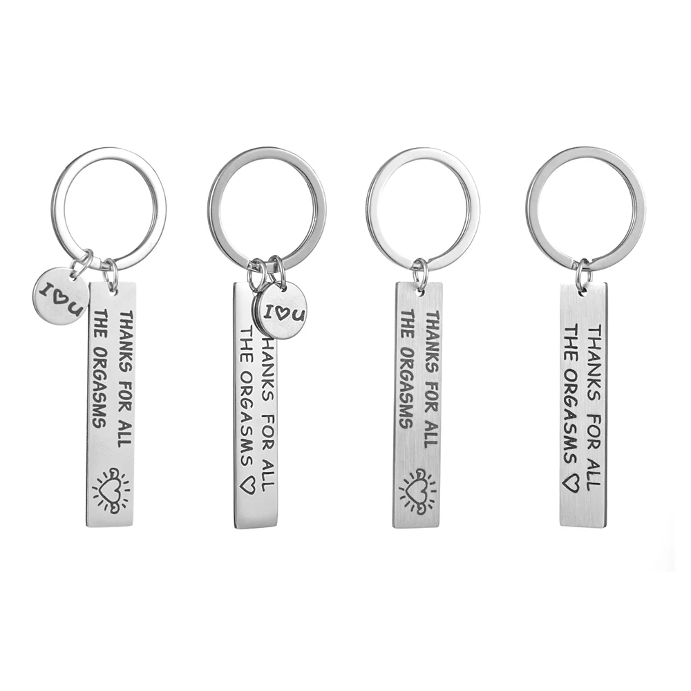 Fashion Stainless Steel Couple Keyring Romantic Gift for Boyfriend Husband Naughty Unique Gift Key Chain Bag Pendant Accessories
Fashion Stainless Steel Couple Keyring Romantic Gift for Boyfriend Husband Naughty Unique Gift Key Chain Bag Pendant Accessories