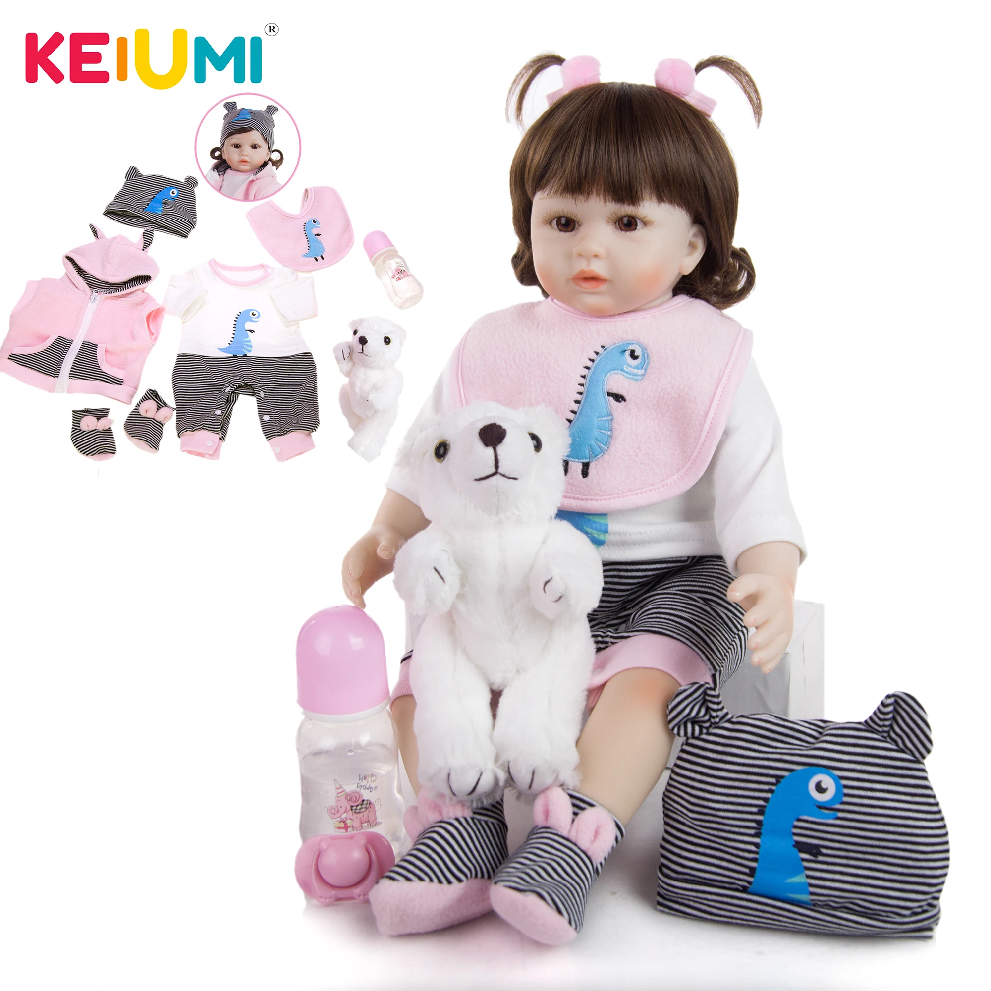 New Design KEIUMI Princess Reborn Baby Doll 48cm Cloth Body Reborn Baby Girl Dolls Toy Collection Stuffed Dolls Gift To Child
New Design KEIUMI Princess Reborn Baby Doll 48cm Cloth Body Reborn Baby Girl Dolls Toy Collection Stuffed Dolls Gift To Child