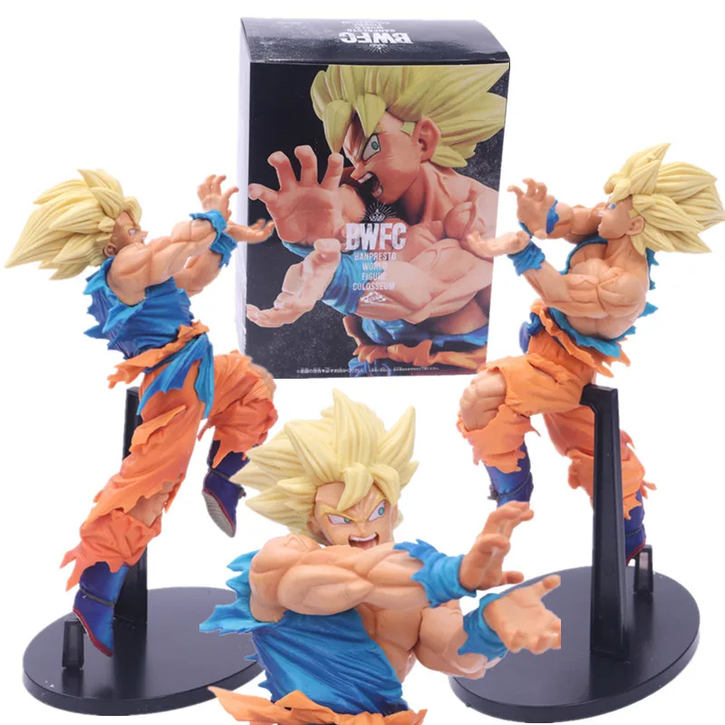 1/коробка 18 см Dragon Ball Z Goku Broli желтые волосы BANPRESTO Action CLOLSSEUM BWFC аниме модель Супер Saiyan