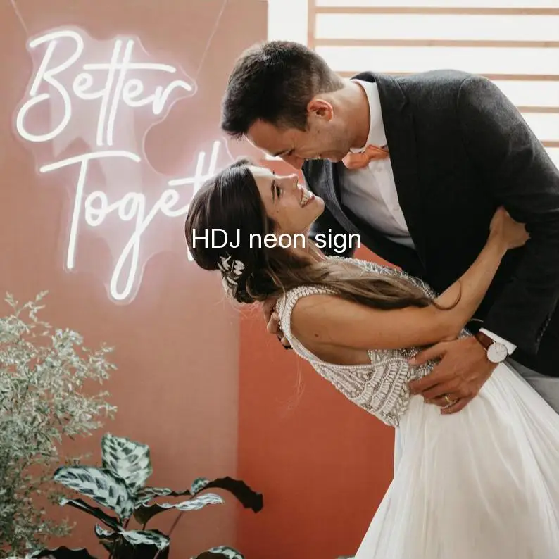 Better Together Personality Custom Letters LED Neon Signs Wall Decor For Wedding Party Home Background Decorative Light
Better Together Personality Custom Letters LED Neon Signs Wall Decor For Wedding Party Home Background Decorative Light