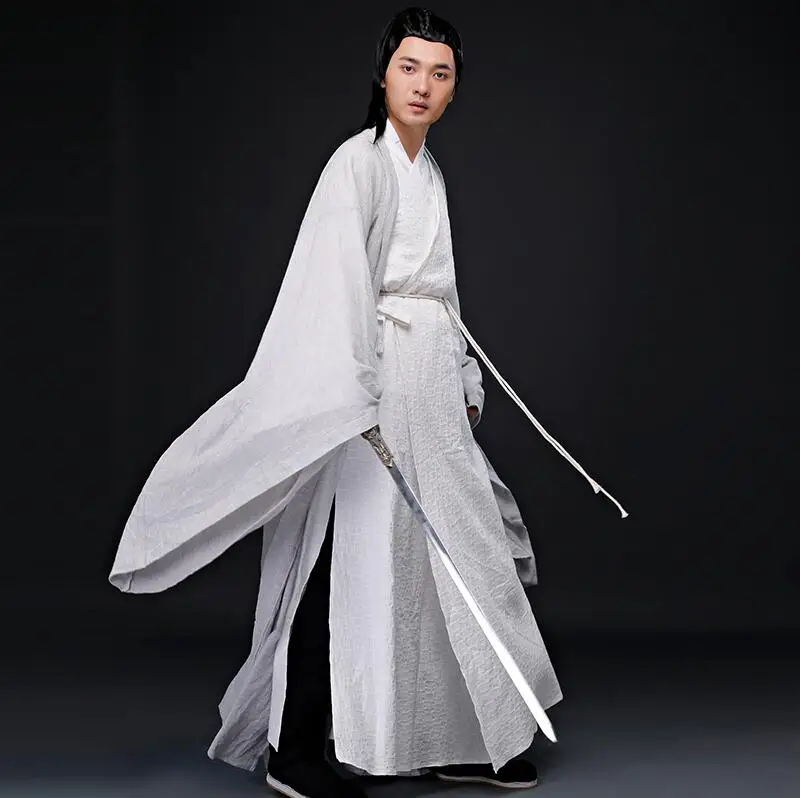 Oriental Cosplay Photo Studio ancient China costume Linen white Gray paintings Color clothes men cotton Sword man hanfu Outfit
Oriental Cosplay Photo Studio ancient China costume Linen white Gray paintings Color clothes men cotton Sword man hanfu Outfit