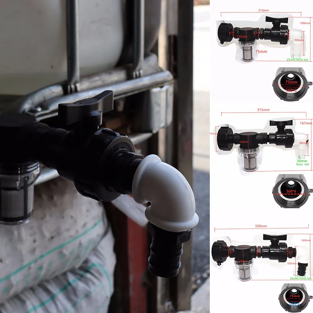 IBC Water Tank Ton Barrel Filter Connector Joint Hose Adapter Water Ball Valve Fittings For Garden Tools Accessories
IBC Water Tank Ton Barrel Filter Connector Joint Hose Adapter Water Ball Valve Fittings For Garden Tools Accessories