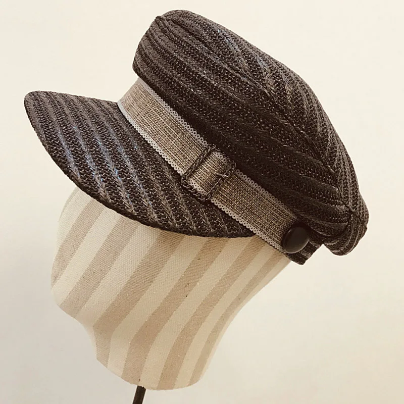 Classical Summer Hat Women Gold Thread Lace Band Straw Visor Hat Newsboy Caps Beret Octagonal Outdoor Sun hat Gorras Female
Classical Summer Hat Women Gold Thread Lace Band Straw Visor Hat Newsboy Caps Beret Octagonal Outdoor Sun hat Gorras Female