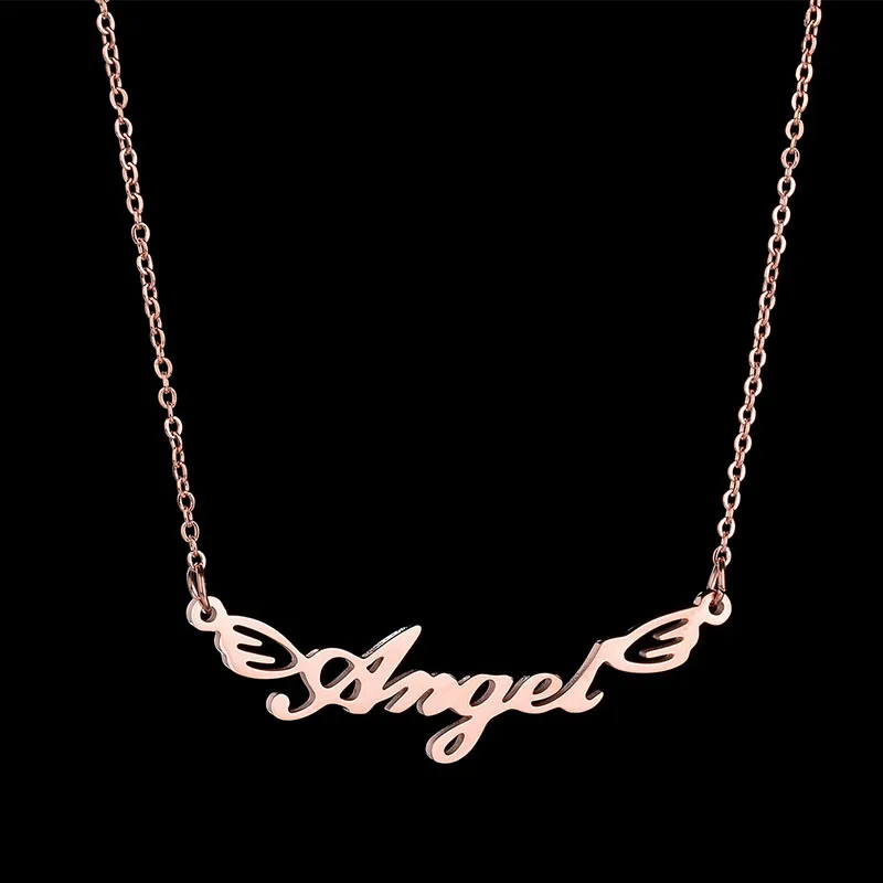 Personalized Name Necklace Butterfly Stainless Steel Customized Pendant Chain Lover For Women Creative Gift Jewelry
Personalized Name Necklace Butterfly Stainless Steel Customized Pendant Chain Lover For Women Creative Gift Jewelry