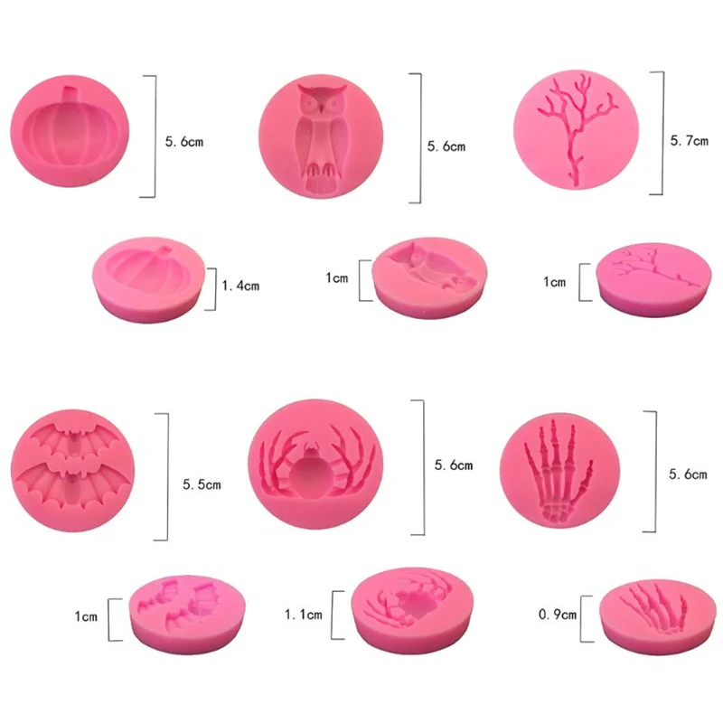 Halloween Silicone Mould Owl Bat Spider Pumpkin Hand Skeleton Dry Branch Fondant Cake Decoration Mould Kitchen Baking Tools NS16
Halloween Silicone Mould Owl Bat Spider Pumpkin Hand Skeleton Dry Branch Fondant Cake Decoration Mould Kitchen Baking Tools NS16