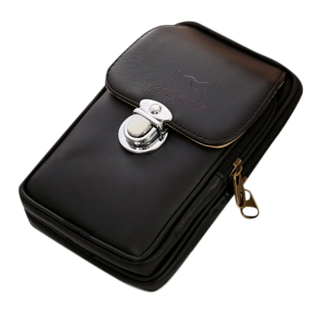 Men's Simple Retro Versatile Casual Double-deck Cellphone Waist Packs Belt Bag Geometric Waist Packs Chest Phone Pouch
Men's Simple Retro Versatile Casual Double-deck Cellphone Waist Packs Belt Bag Geometric Waist Packs Chest Phone Pouch
