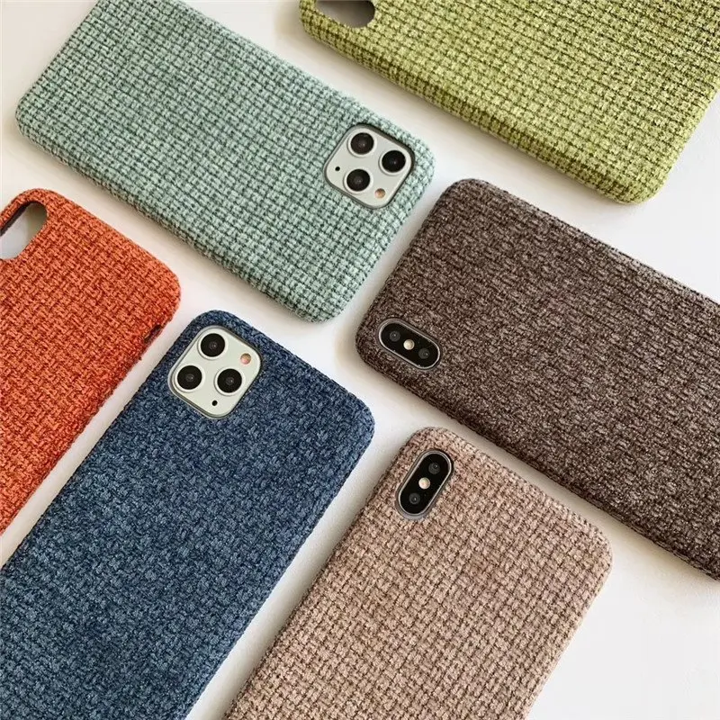 OEING Delicate Pure Color Woven Flannel Case For iPhone 12 11 Pro Max mini 7 8 6Plus XR X XS MAX SE Shockproof Case Cover
OEING Delicate Pure Color Woven Flannel Case For iPhone 12 11 Pro Max mini 7 8 6Plus XR X XS MAX SE Shockproof Case Cover