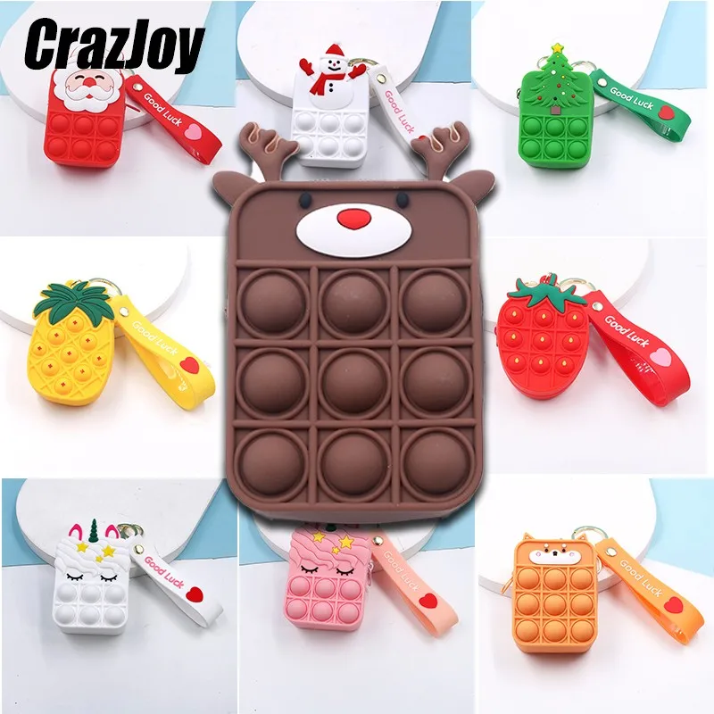 Unicorn Cute Storage Bag fidget toys Push Bubble Reliever Sensory Anti Stress Anxiety Squeeze for Child on backpack Gift Toys
Unicorn Cute Storage Bag fidget toys Push Bubble Reliever Sensory Anti Stress Anxiety Squeeze for Child on backpack Gift Toys
