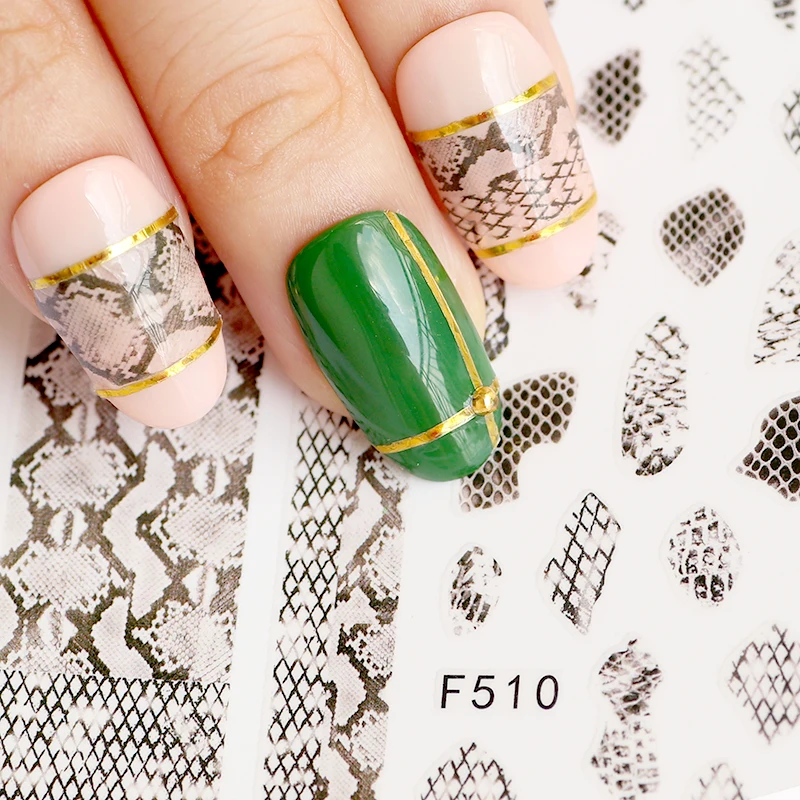 1pcs 3D Nail Art Sticker Self-adhesive Women Sexy Snake Skin Snake Scales Pattern Design For DIY Manicure Decoration Nail Tips
1pcs 3D Nail Art Sticker Self-adhesive Women Sexy Snake Skin Snake Scales Pattern Design For DIY Manicure Decoration Nail Tips