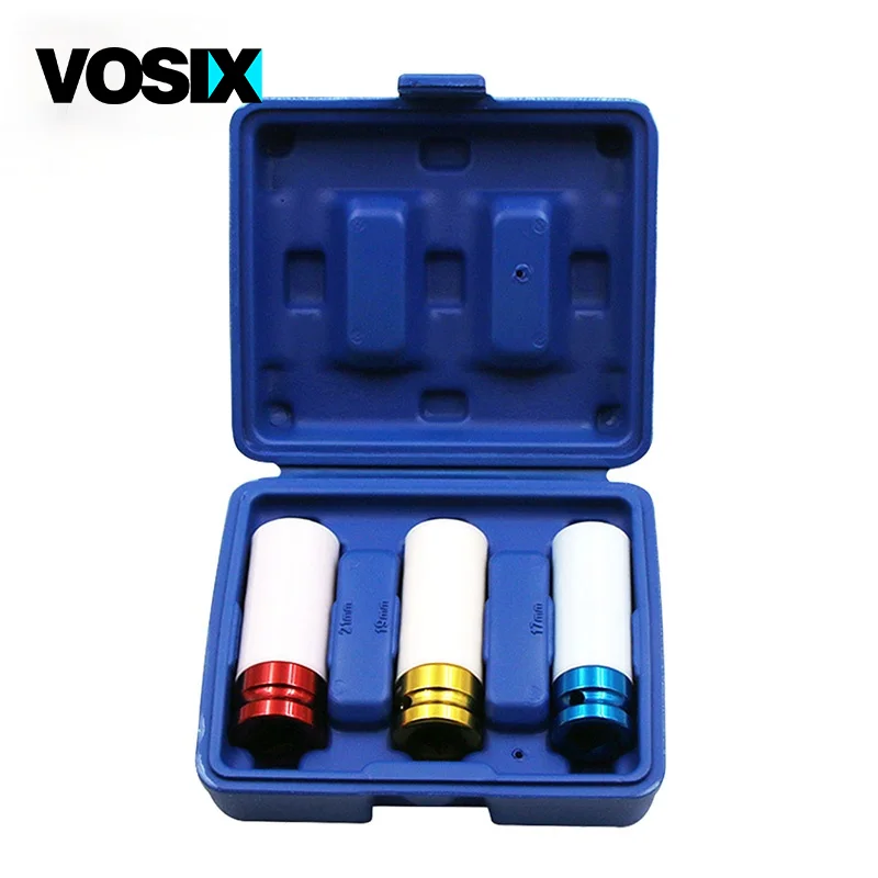 Socket 3Pcs 17mm 19mm 21mm 1/2 Inch Wheel Hub Protect Wall Deep Impact Tire Bolts Nut Sleeves Car Repair Install Remove Tools 
Socket 3Pcs 17mm 19mm 21mm 1/2 Inch Wheel Hub Protect Wall Deep Impact Tire Bolts Nut Sleeves Car Repair Install Remove Tools
