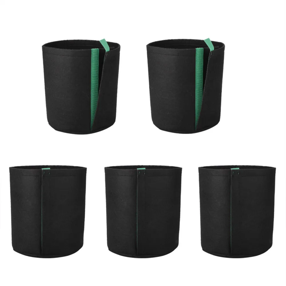 Grow Bags For Transplanting Garden With Self-Adhesive Sides Black 5Pcs Self-adhesive Durable Vegetables Potato Fabric Flower Pot
Grow Bags For Transplanting Garden With Self-Adhesive Sides Black 5Pcs Self-adhesive Durable Vegetables Potato Fabric Flower Pot